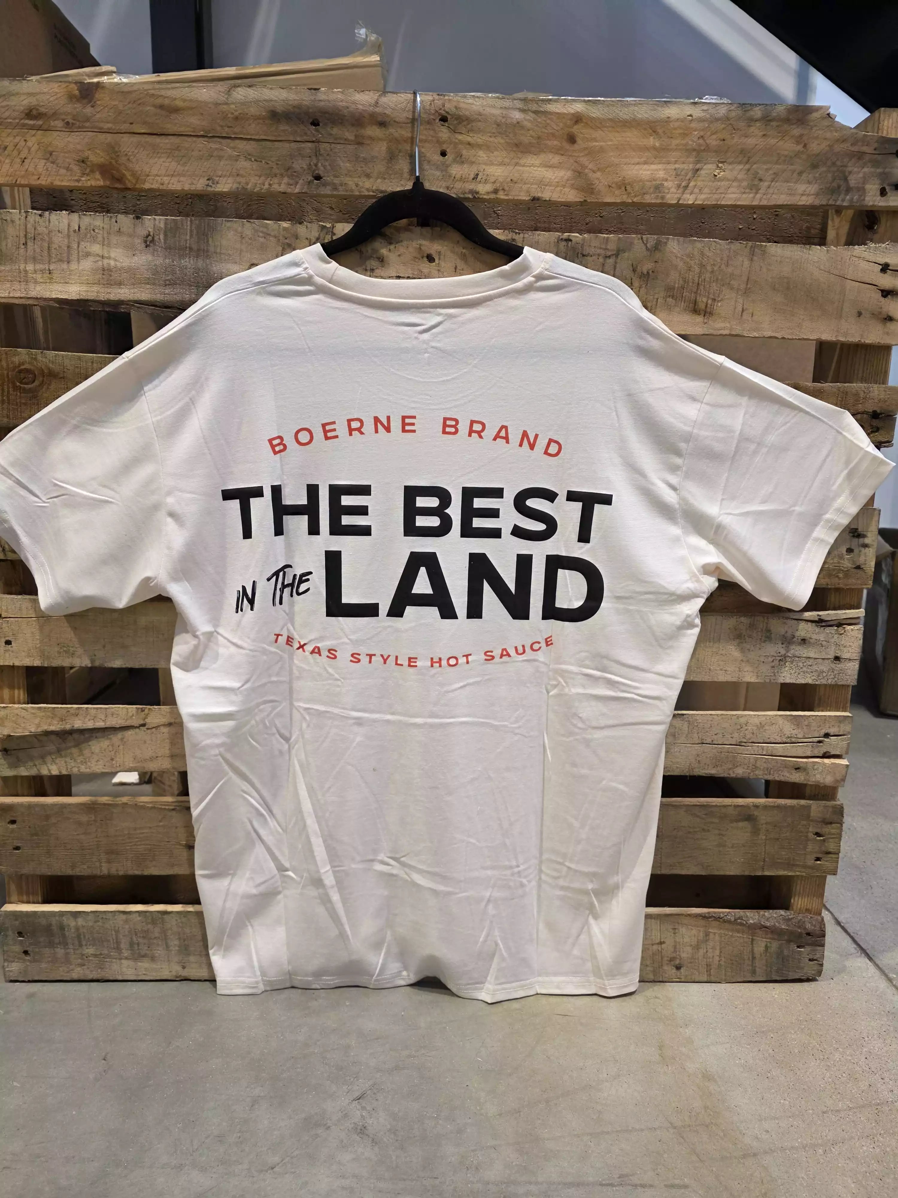 The Best In The Land Tee (Cream) — Limited Edition - back flat-lay