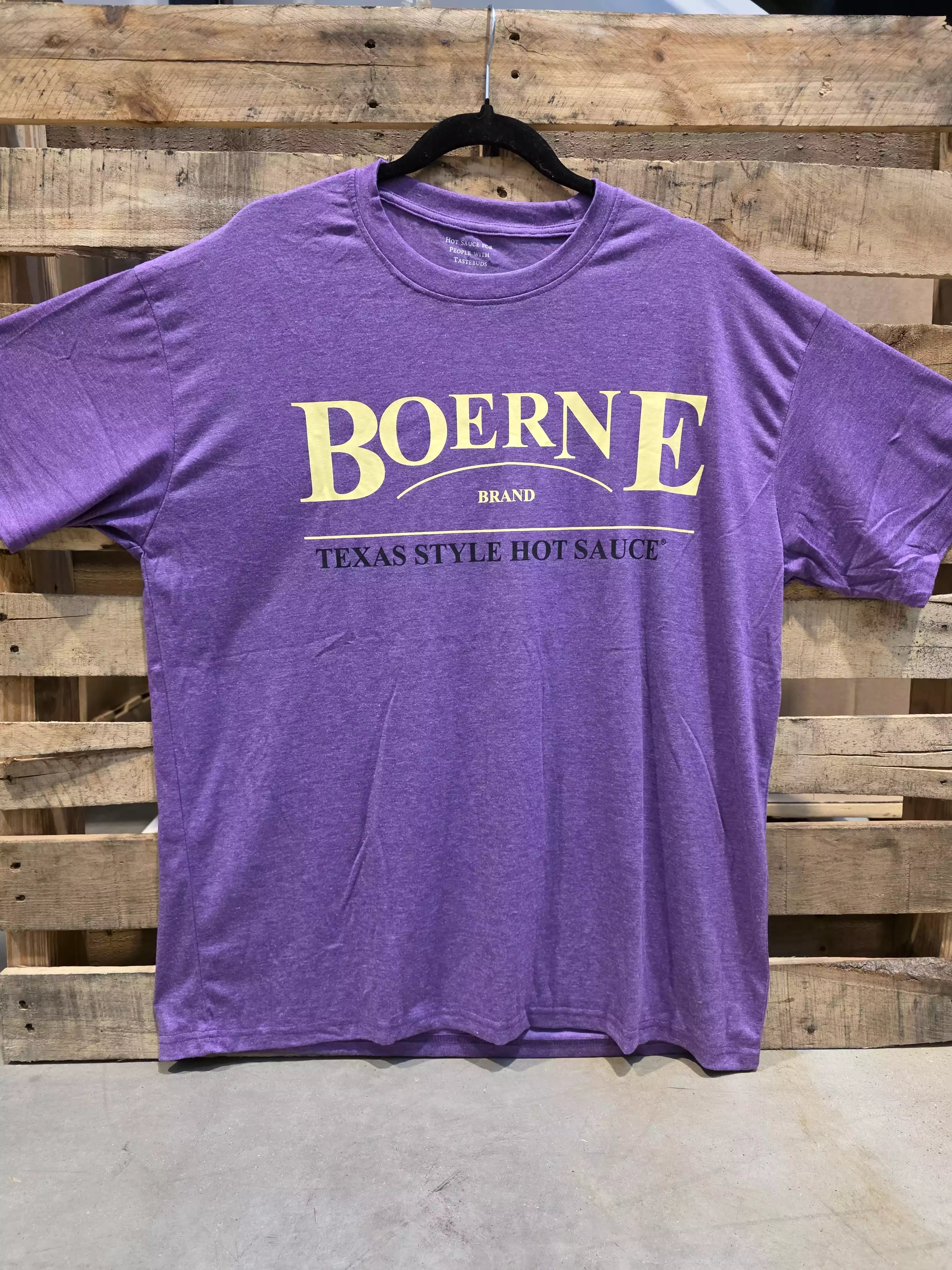 Boerne Brand Tee (Purple Heather) — Limited Edition - front flat-lay