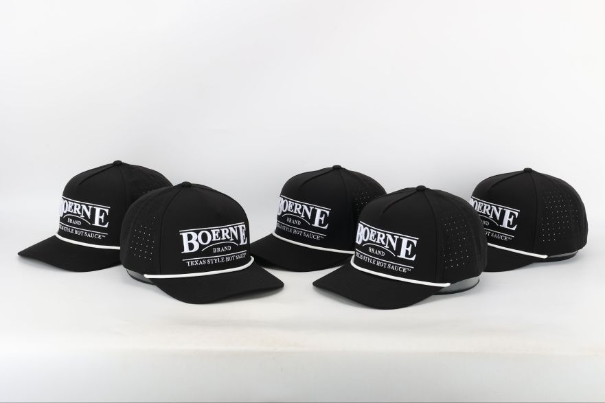 Boerne Brand Classic Black Performance Snapback