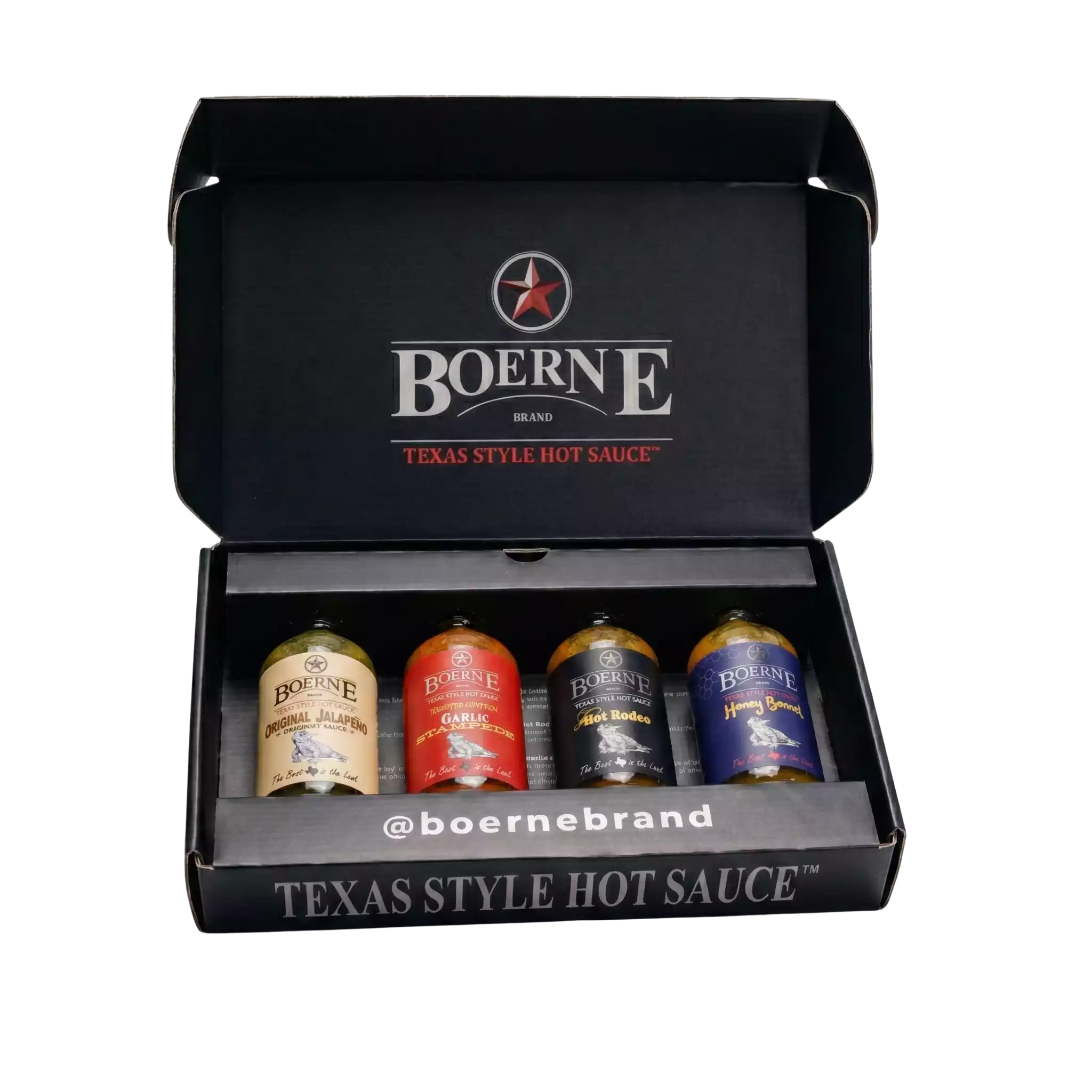 Boerne Brand Texas Style Hot Sauce build-your-own bundle gift box