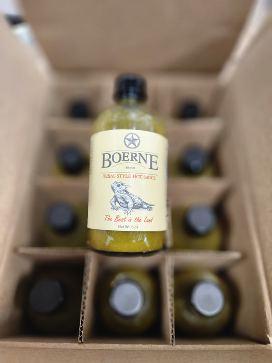 Boerne Brand Original Jalapeño Texas Style Hot Sauce, 12 pack case