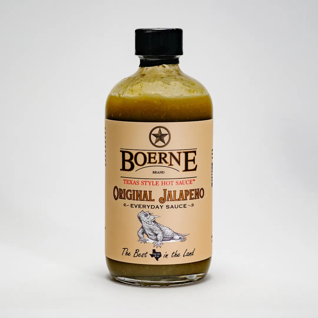 Boerne Brand Original Jalapeño Texas Style Hot Sauce, 8 oz. Bottle