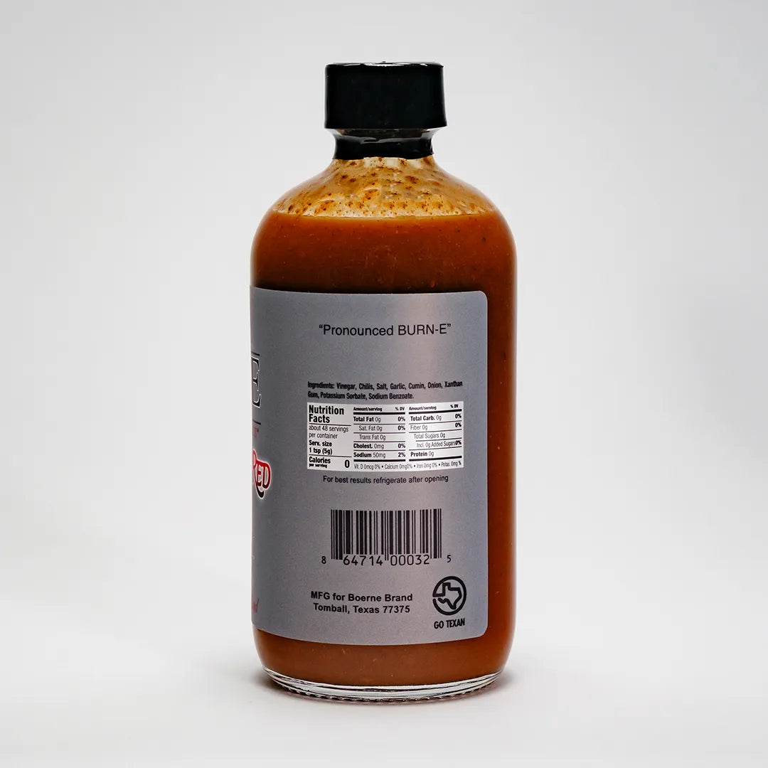 The Smokin' Red 6 pack case, 8 oz. bottles