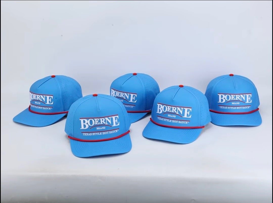 Boerne Brand Sky Blue Rope Performance Hat