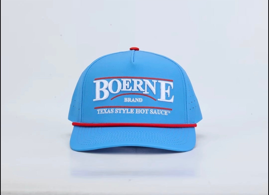Boerne Brand Sky Blue Rope Performance Hat