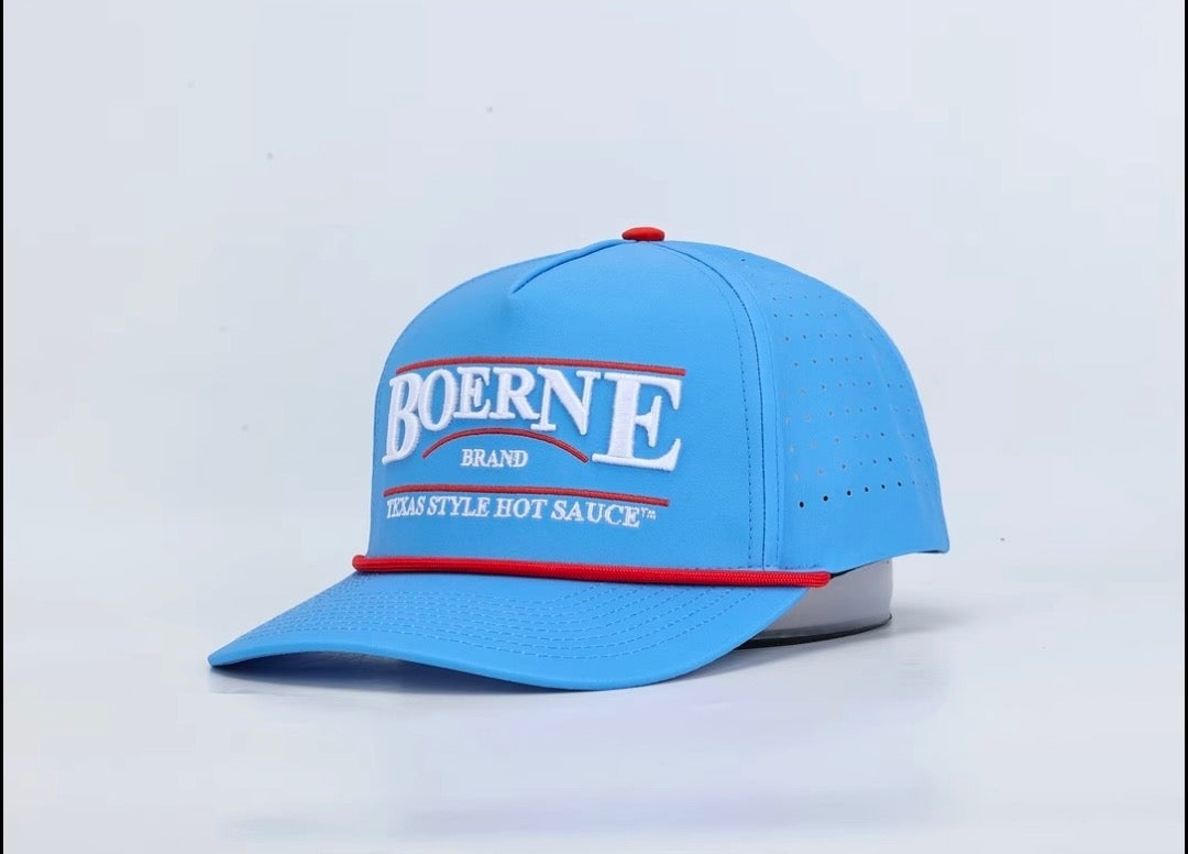 Boerne Brand Sky Blue Rope Performance Hat