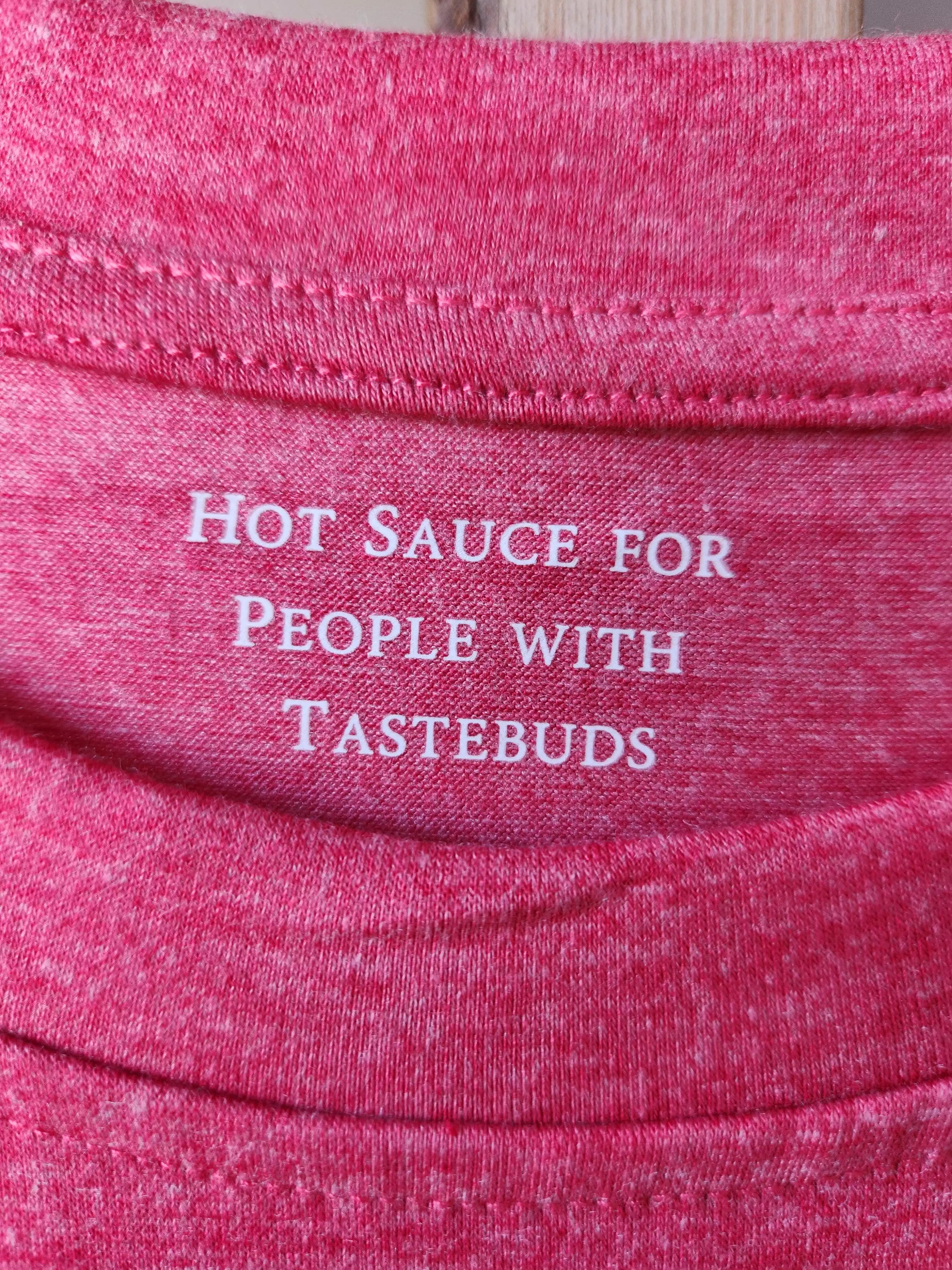 Texas Red Hot Sauce Agent Shirt (Red) Tag
