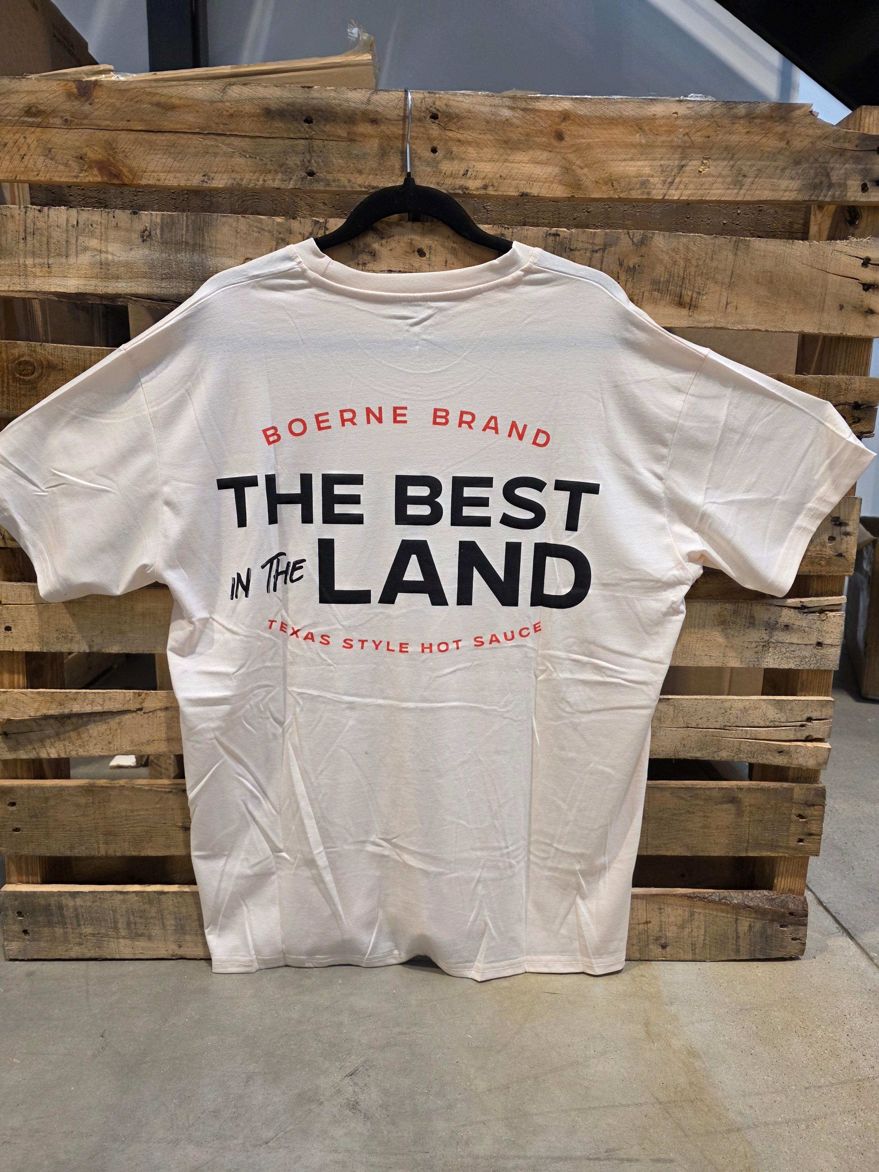 The Best In The Land Tee (Cream) — Limited Edition - back flat-lay