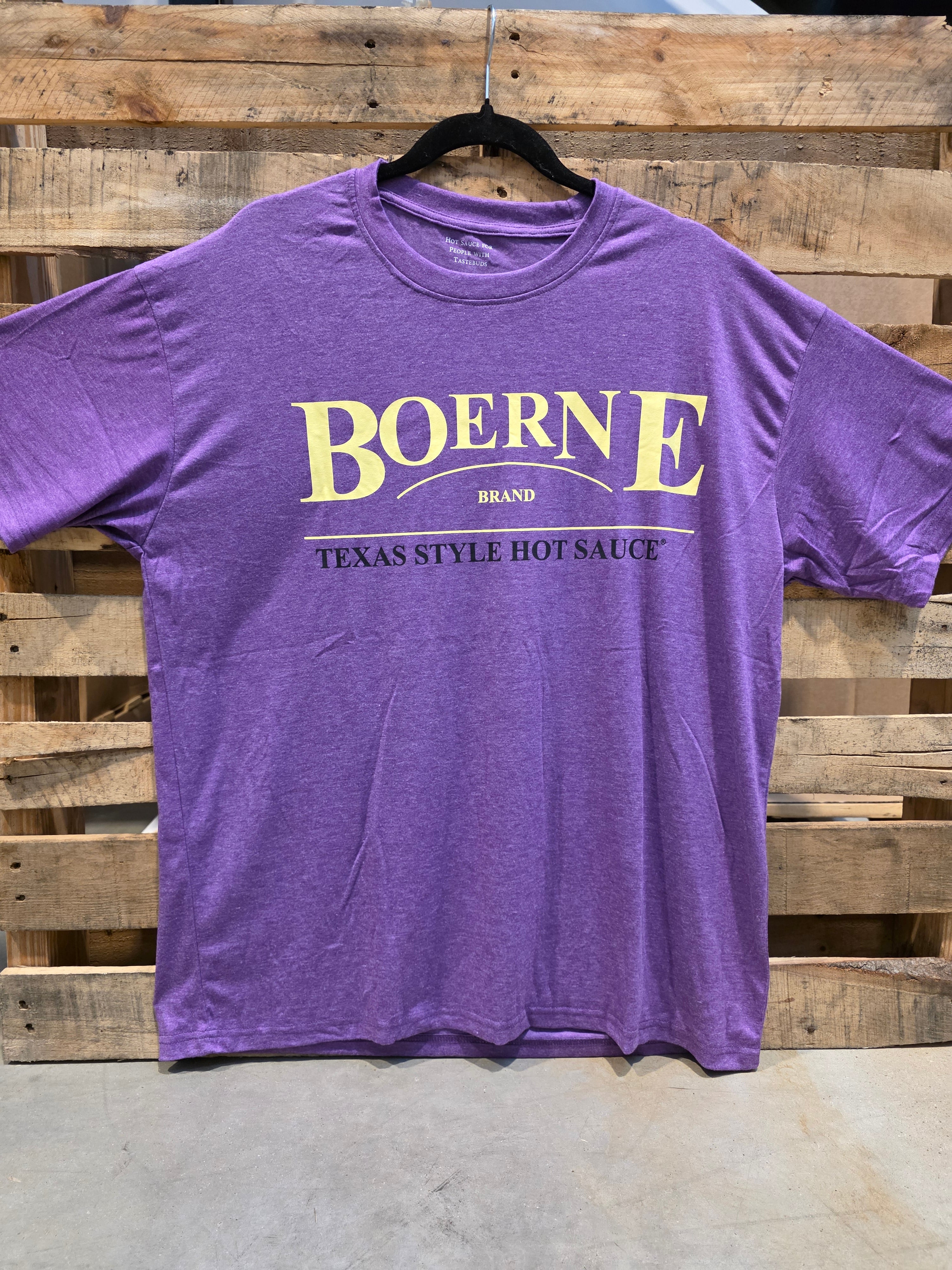 Boerne Brand Tee (Purple Heather) — Limited Edition - front flat-lay