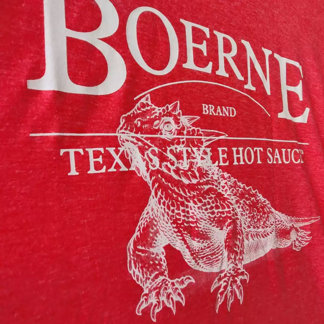 Texas Red Hot Sauce Agent Shirt (Coral Red) Front Print