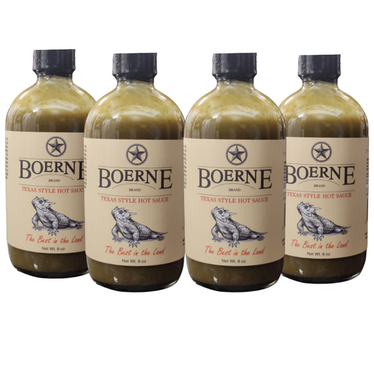 Boerne Brand Original Jalapeño Texas Style Hot Sauce, 4 pack