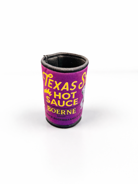 Purple Texas Style Hot Sauce drink koozie by Boerne Brand
